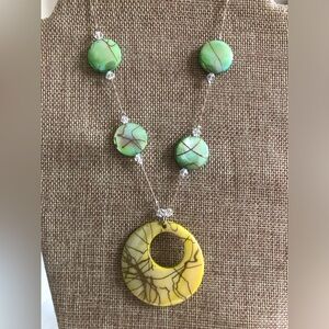Vintage You and I Jewelry, New York Designer, Retro Bead Round Necklace 70’s